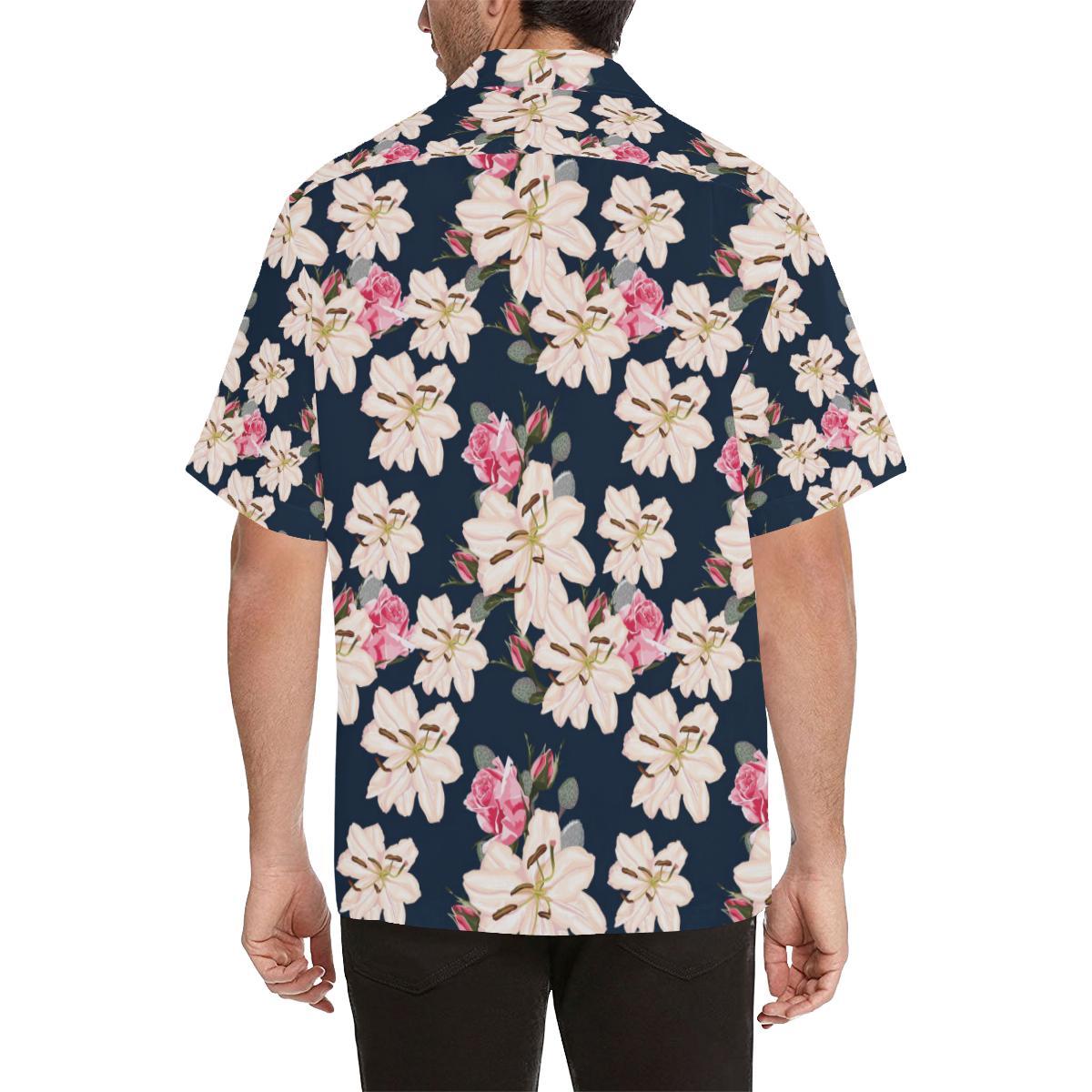 Lily Pattern Print Design LY04 Men Hawaiian Shirt-JorJune