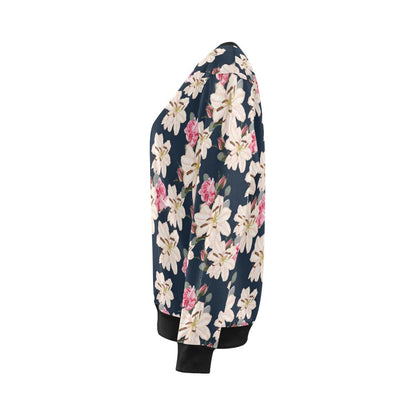 Lily Pattern Print Design LY04 Women Long Sleeve Sweatshirt-JorJune