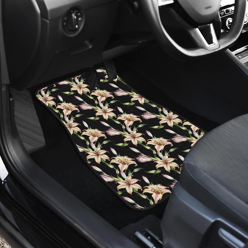 Lily Pattern Print Design LY05 Car Floor Mats-JORJUNE.COM