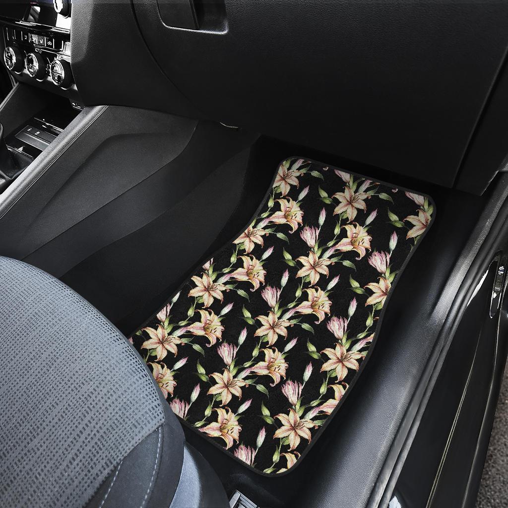 Lily Pattern Print Design LY05 Car Floor Mats-JORJUNE.COM