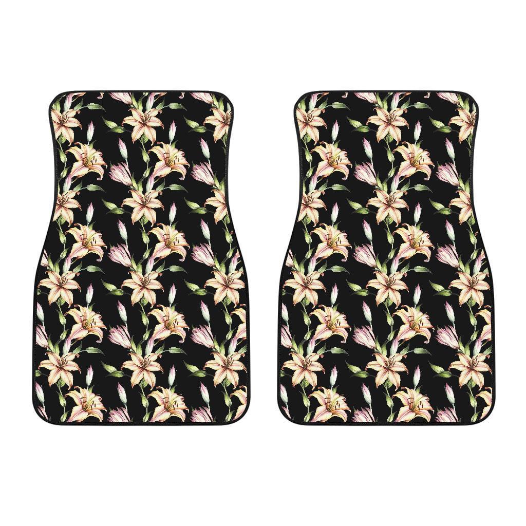 Lily Pattern Print Design LY05 Car Floor Mats-JORJUNE.COM