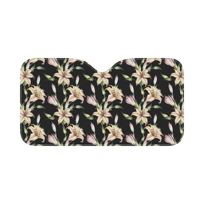 Lily Pattern Print Design LY05 Car Sun Shade-JorJune