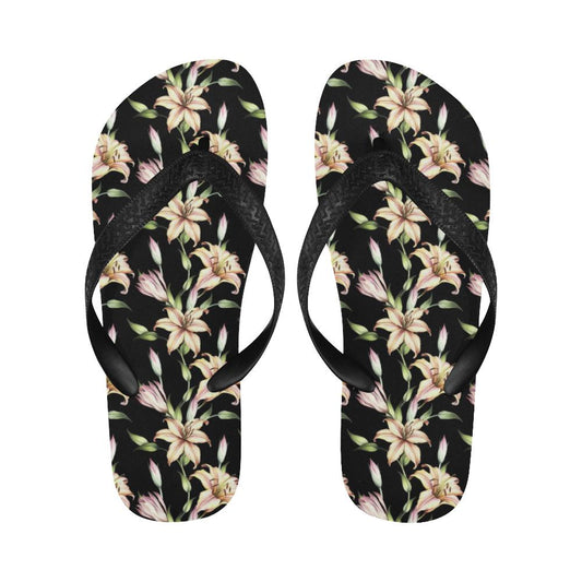 Lily Pattern Print Design LY05 Flip Flops-JorJune