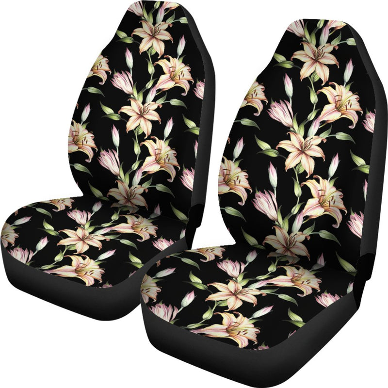 Lily Pattern Print Design LY05 Universal Fit Car Seat Covers-JorJune