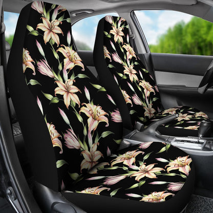 Lily Pattern Print Design LY05 Universal Fit Car Seat Covers-JorJune
