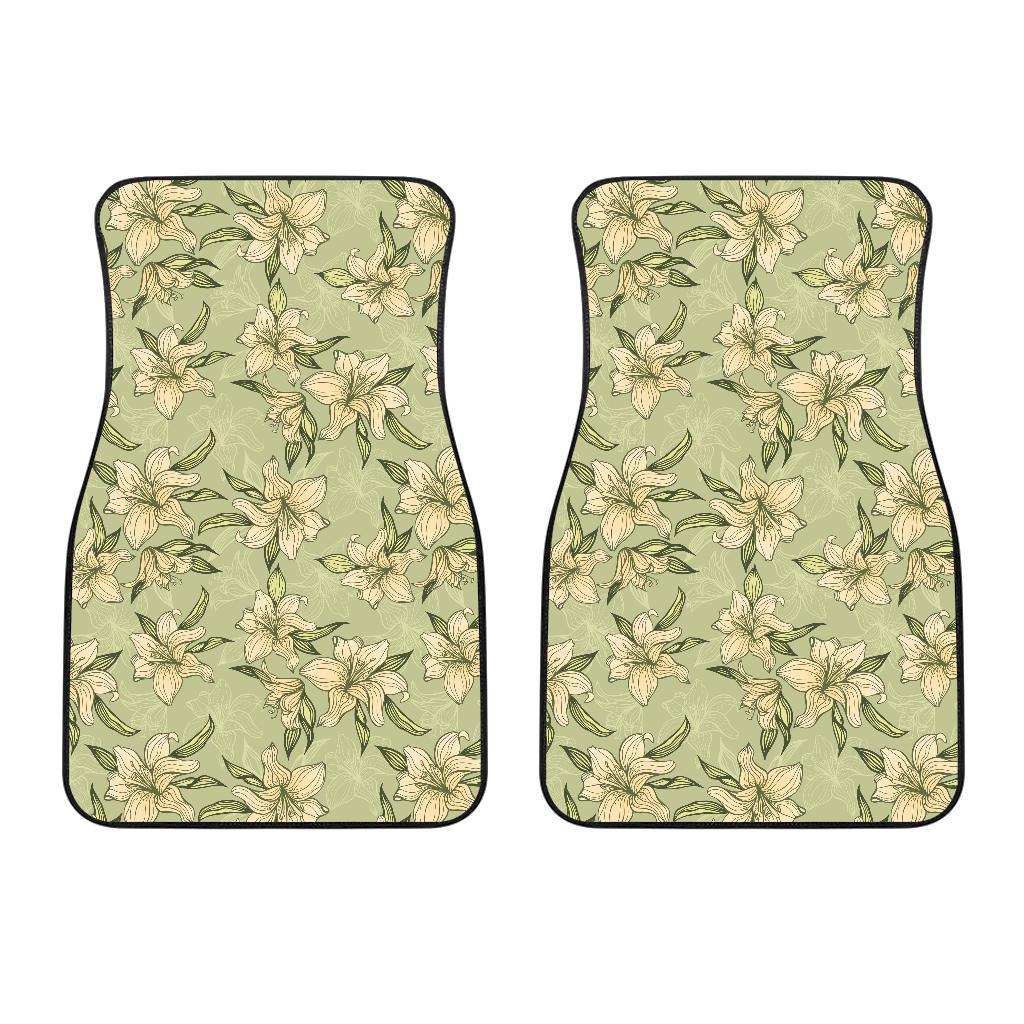 Lily Pattern Print Design LY06 Car Floor Mats-JORJUNE.COM