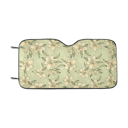 Lily Pattern Print Design LY06 Car Sun Shade-JorJune