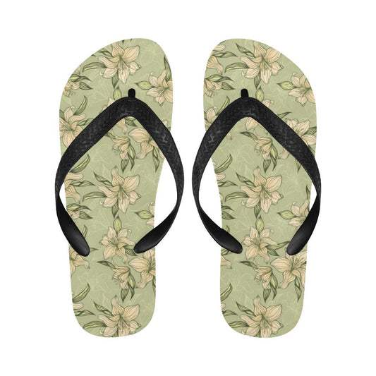 Lily Pattern Print Design LY06 Flip Flops-JorJune