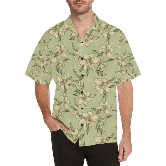 Lily Pattern Print Design LY06 Men Hawaiian Shirt-JorJune