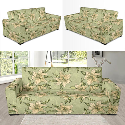Lily Pattern Print Design LY06 Sofa Slipcover-JORJUNE.COM
