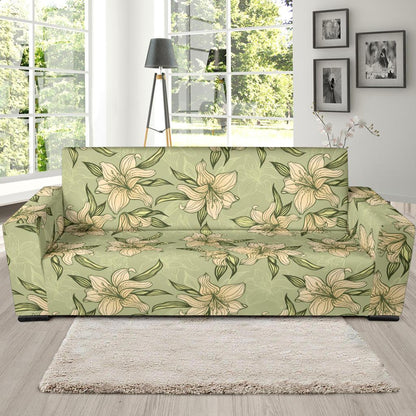 Lily Pattern Print Design LY06 Sofa Slipcover-JORJUNE.COM