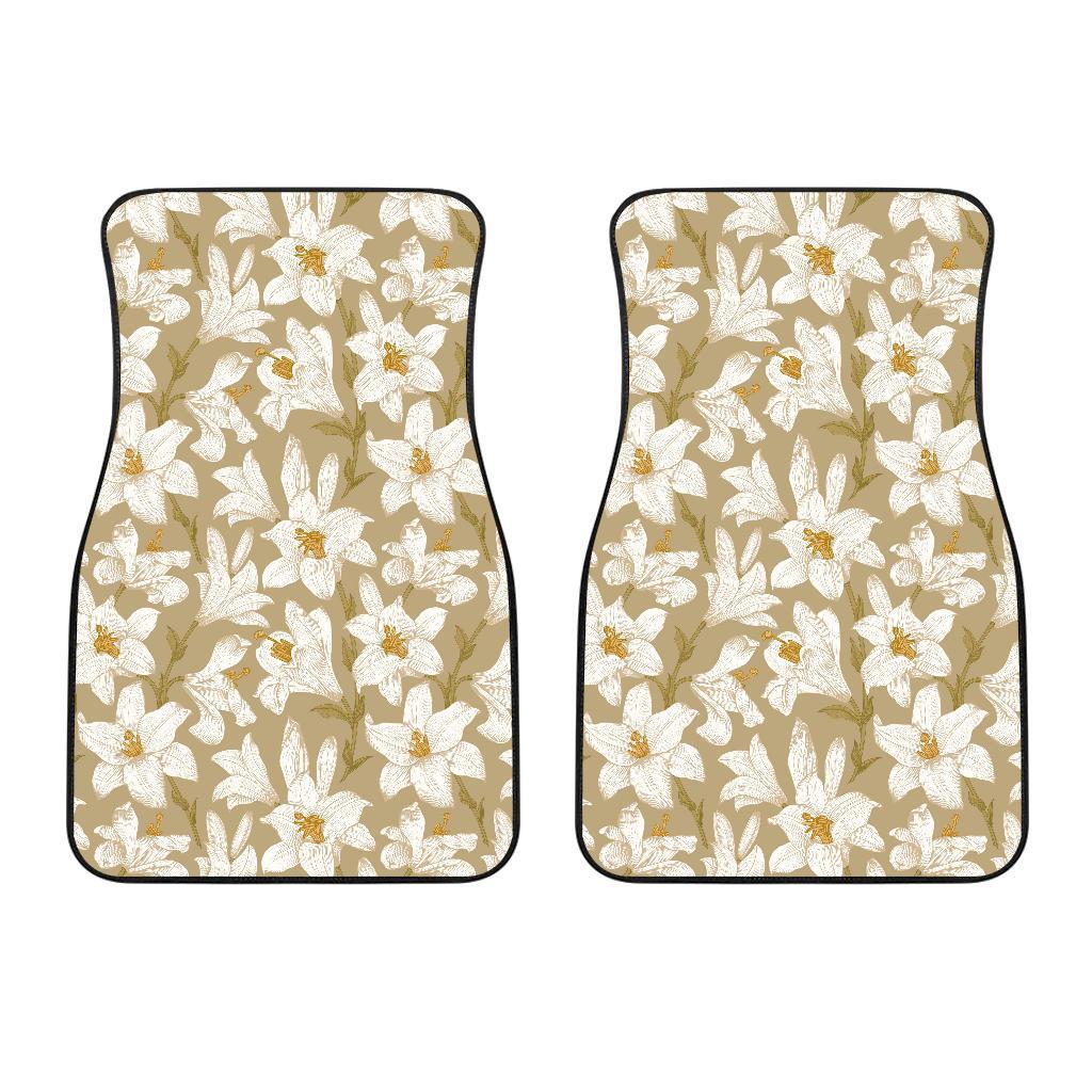 Lily Pattern Print Design LY07 Car Floor Mats-JORJUNE.COM