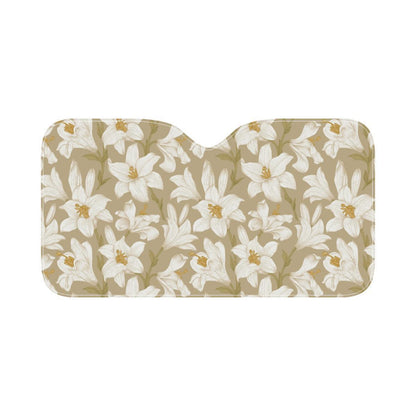 Lily Pattern Print Design LY07 Car Sun Shade-JorJune
