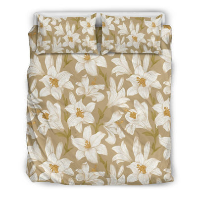 Lily Pattern Print Design LY07 Duvet Cover Bedding Set-JORJUNE.COM