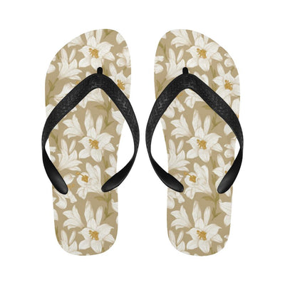 Lily Pattern Print Design LY07 Flip Flops-JorJune