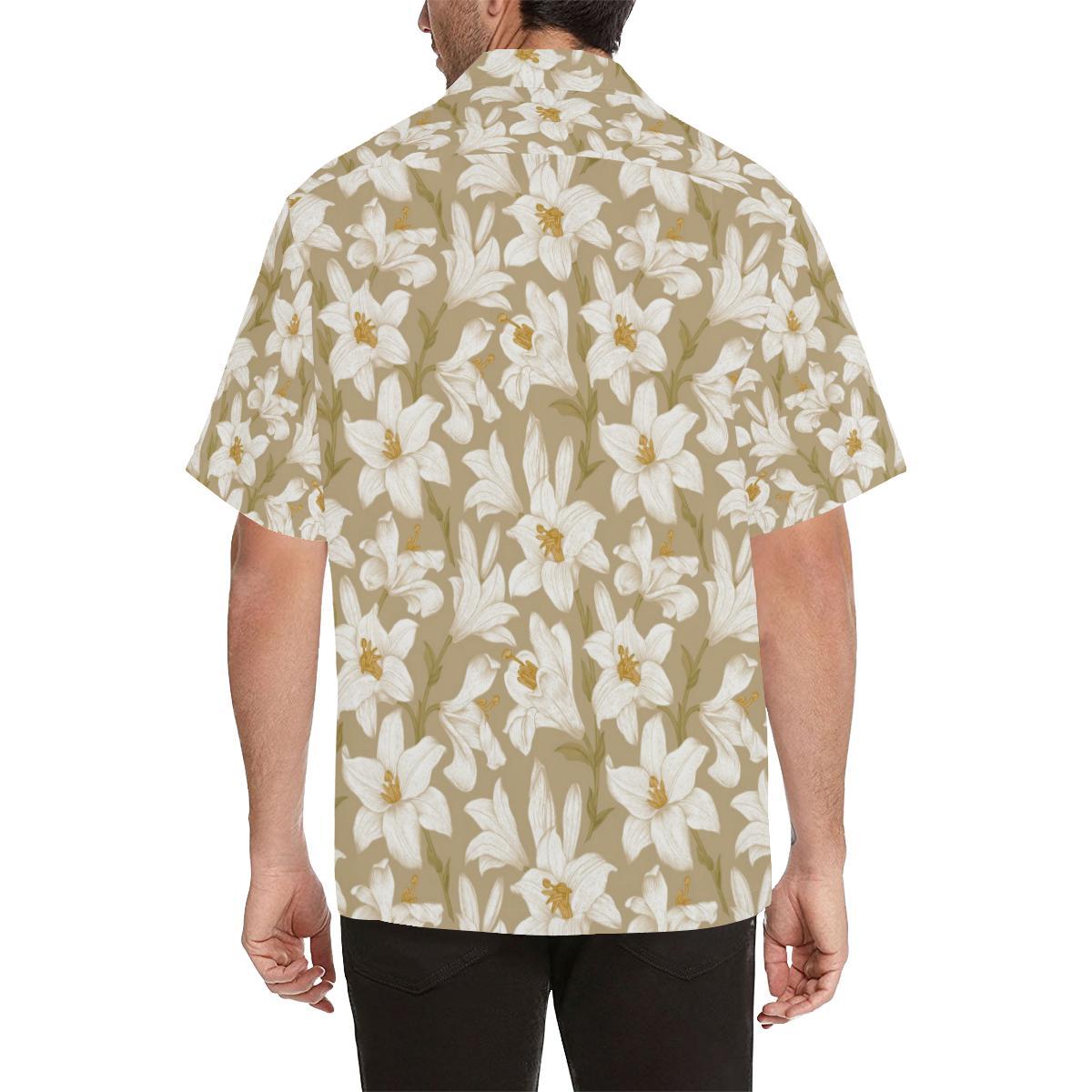 Lily Pattern Print Design LY07 Men Hawaiian Shirt-JorJune