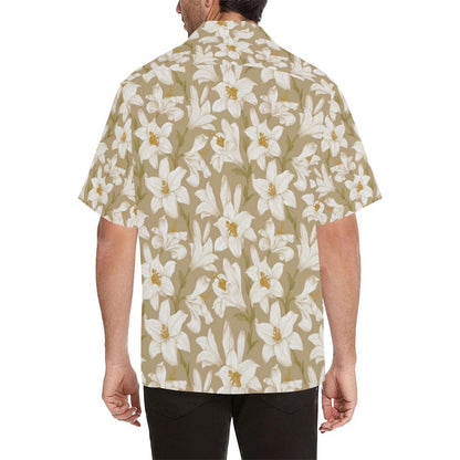 Lily Pattern Print Design LY07 Men Hawaiian Shirt-JorJune