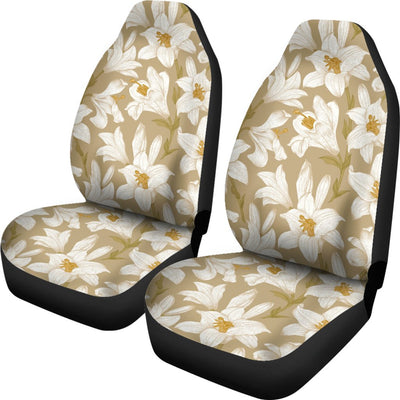 Lily Pattern Print Design LY07 Universal Fit Car Seat Covers-JorJune