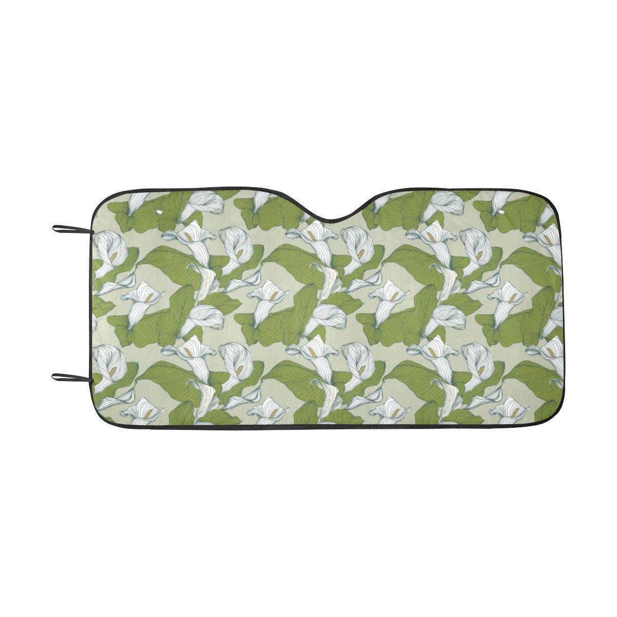 Lily Pattern Print Design LY08 Car Sun Shade-JorJune