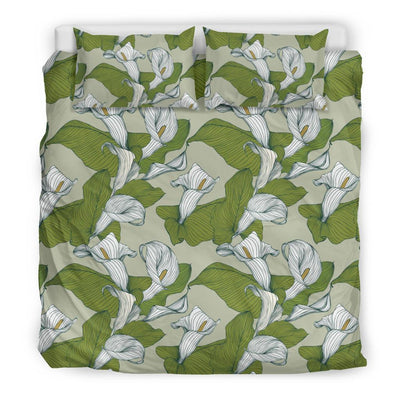 Lily Pattern Print Design LY08 Duvet Cover Bedding Set-JORJUNE.COM