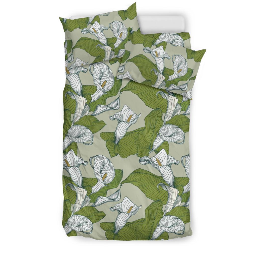 Lily Pattern Print Design LY08 Duvet Cover Bedding Set-JORJUNE.COM