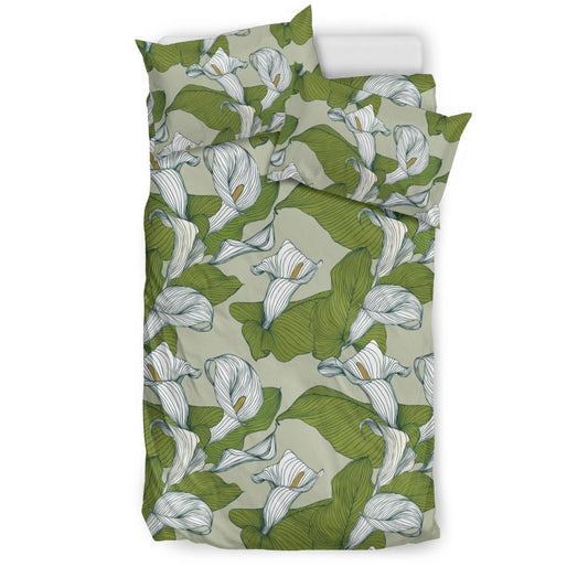 Lily Pattern Print Design LY08 Duvet Cover Bedding Set-JORJUNE.COM