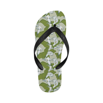 Lily Pattern Print Design LY08 Flip Flops-JorJune