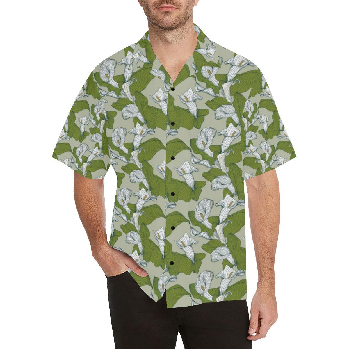 Lily Pattern Print Design LY08 Men Hawaiian Shirt-JorJune