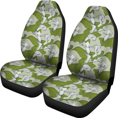 Lily Pattern Print Design LY08 Universal Fit Car Seat Covers-JorJune