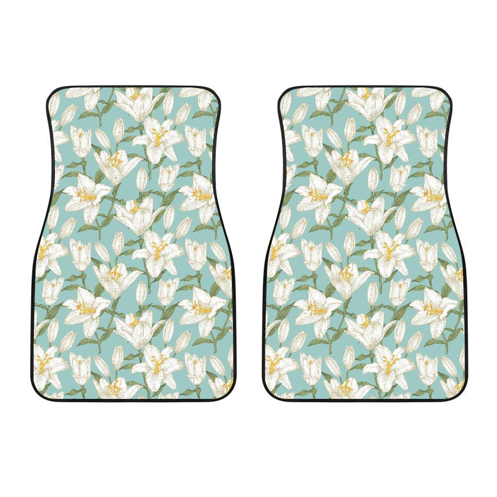 Lily Pattern Print Design LY09 Car Floor Mats-JORJUNE.COM