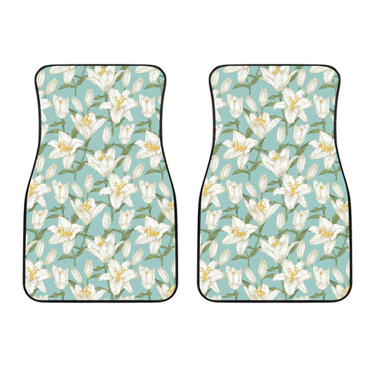 Lily Pattern Print Design LY09 Car Floor Mats-JORJUNE.COM