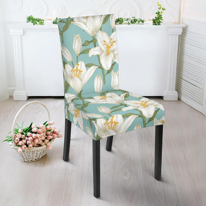 Lily Pattern Print Design LY09 Dining Chair Slipcover-JORJUNE.COM