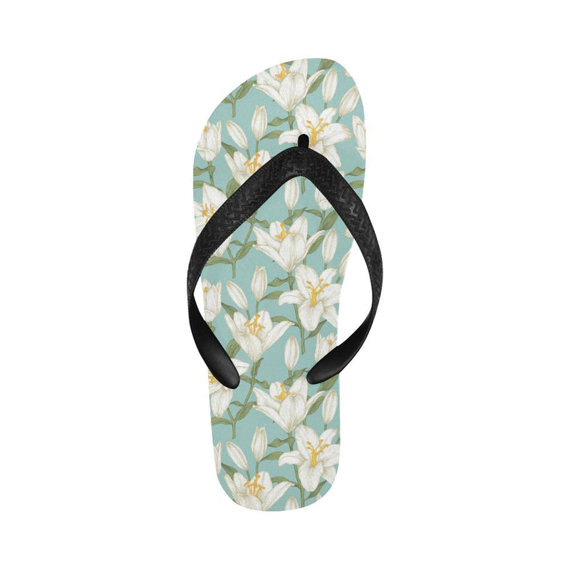 Lily Pattern Print Design LY09 Flip Flops-JorJune