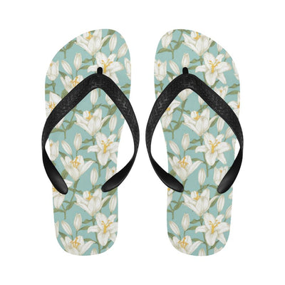 Lily Pattern Print Design LY09 Flip Flops-JorJune