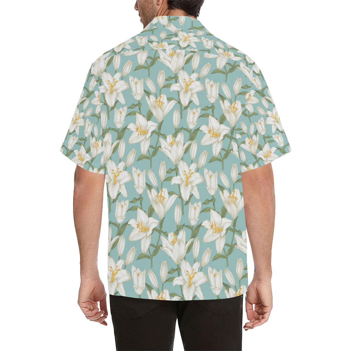 Lily Pattern Print Design LY09 Men Hawaiian Shirt-JorJune
