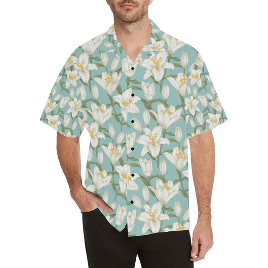 Lily Pattern Print Design LY09 Men Hawaiian Shirt-JorJune