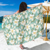 Lily Pattern Print Design LY09 Sarong Pareo Wrap-JORJUNE.COM