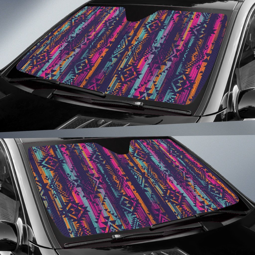 Line Tribal Aztec Car Sun Shade-JorJune