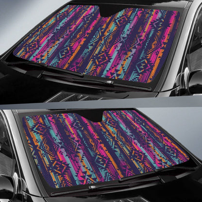 Line Tribal Aztec Car Sun Shade-JorJune