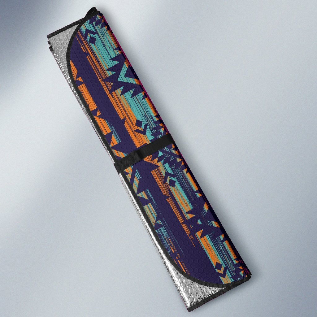Line Tribal Aztec Car Sun Shade-JorJune