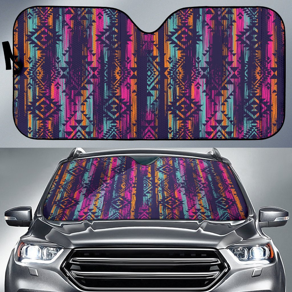 Line Tribal Aztec Car Sun Shade-JorJune