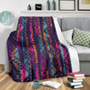 Line Tribal Aztec Fleece Blanket