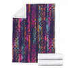 Line Tribal Aztec Fleece Blanket