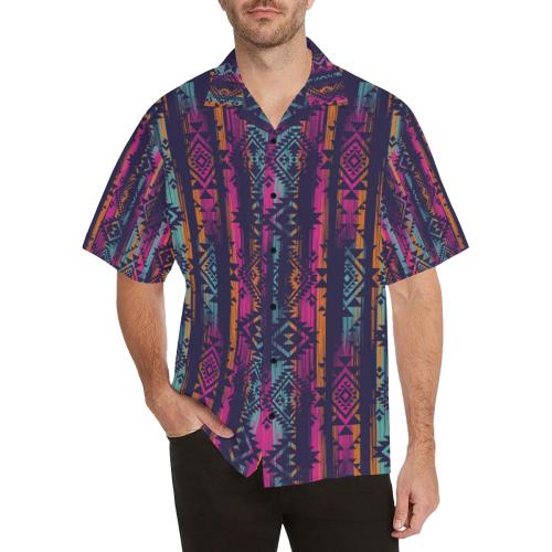 Line Tribal Aztec Men Hawaiian Shirt