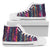 Line Tribal Aztec Men High Top Shoes