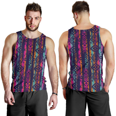 Line Tribal Aztec Men Tank Top