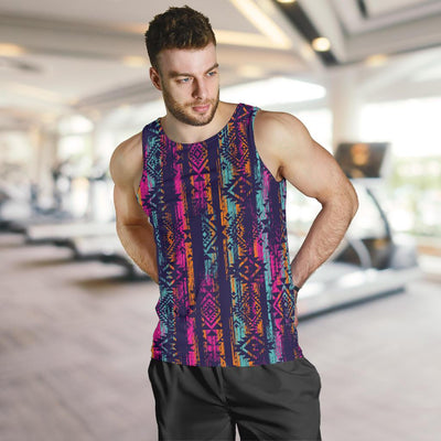 Line Tribal Aztec Men Tank Top