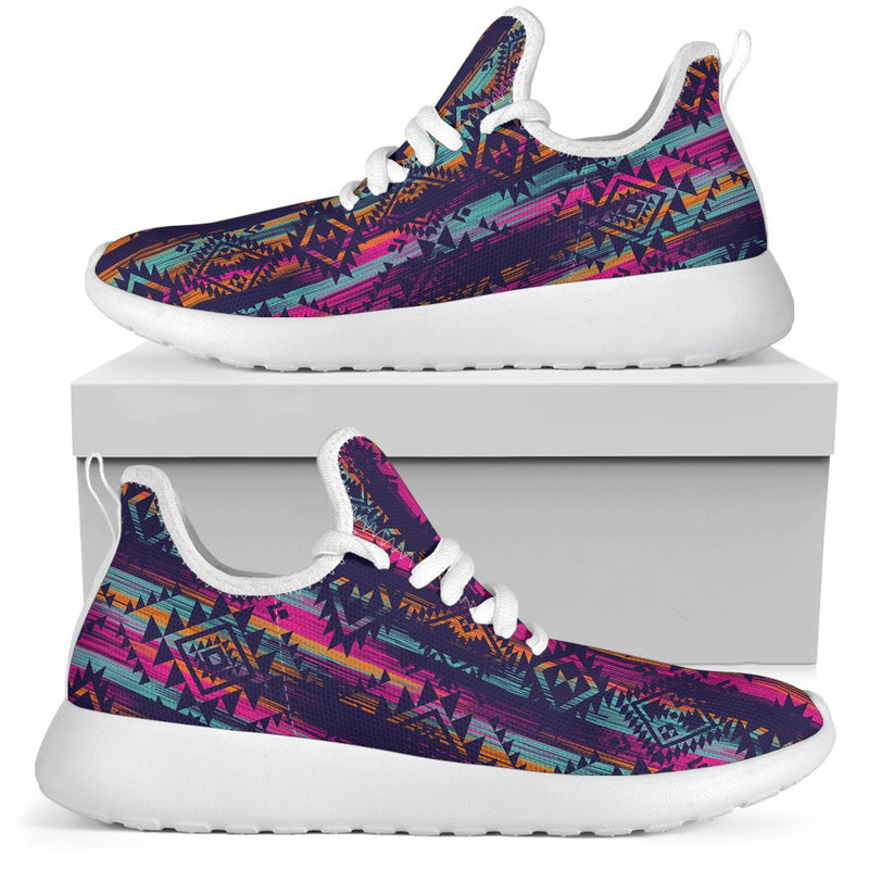 Line Tribal Aztec Mesh Knit Sneakers Shoes