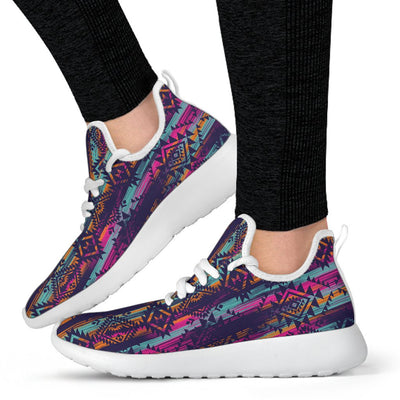 Line Tribal Aztec Mesh Knit Sneakers Shoes