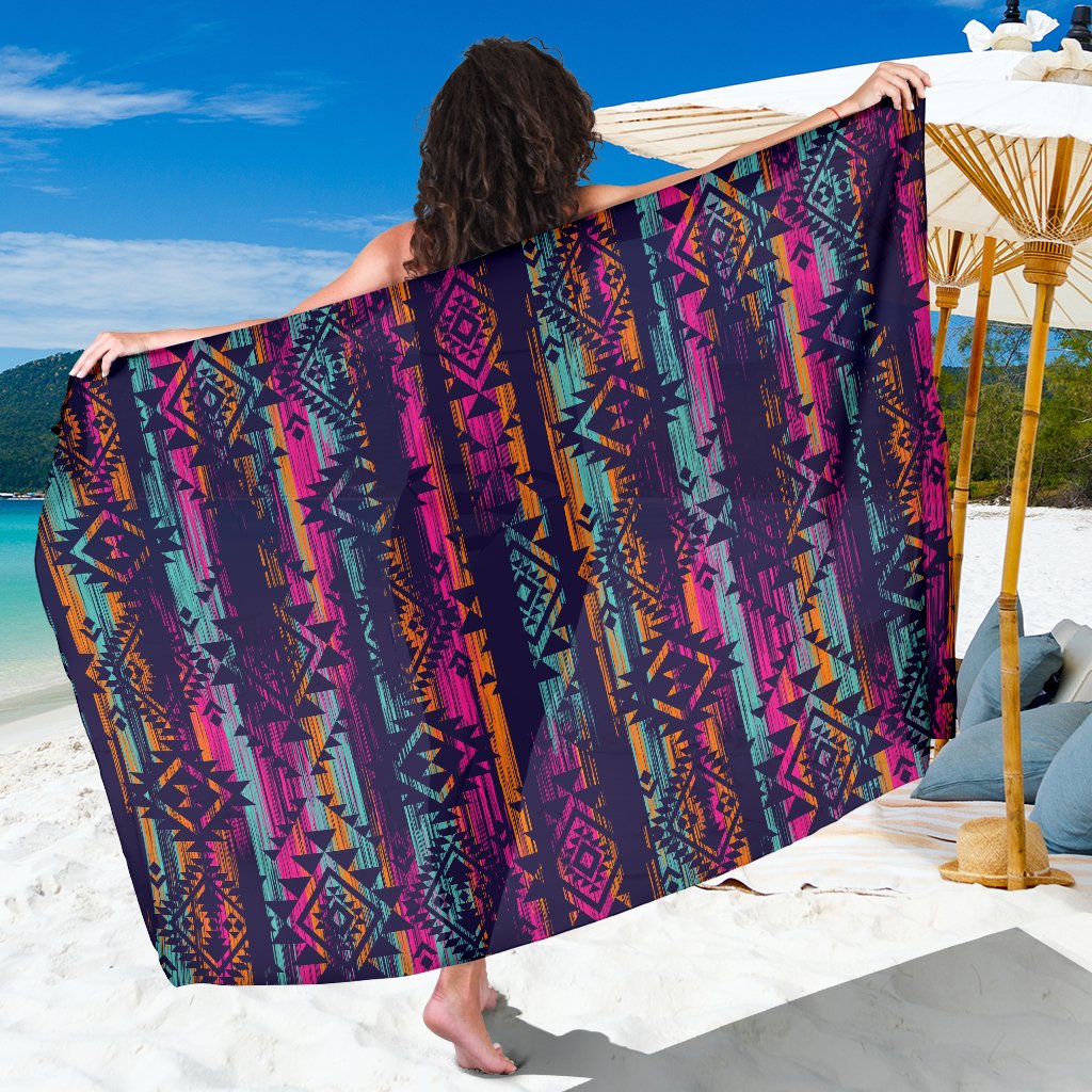 Line Tribal Aztec Sarong Pareo Wrap